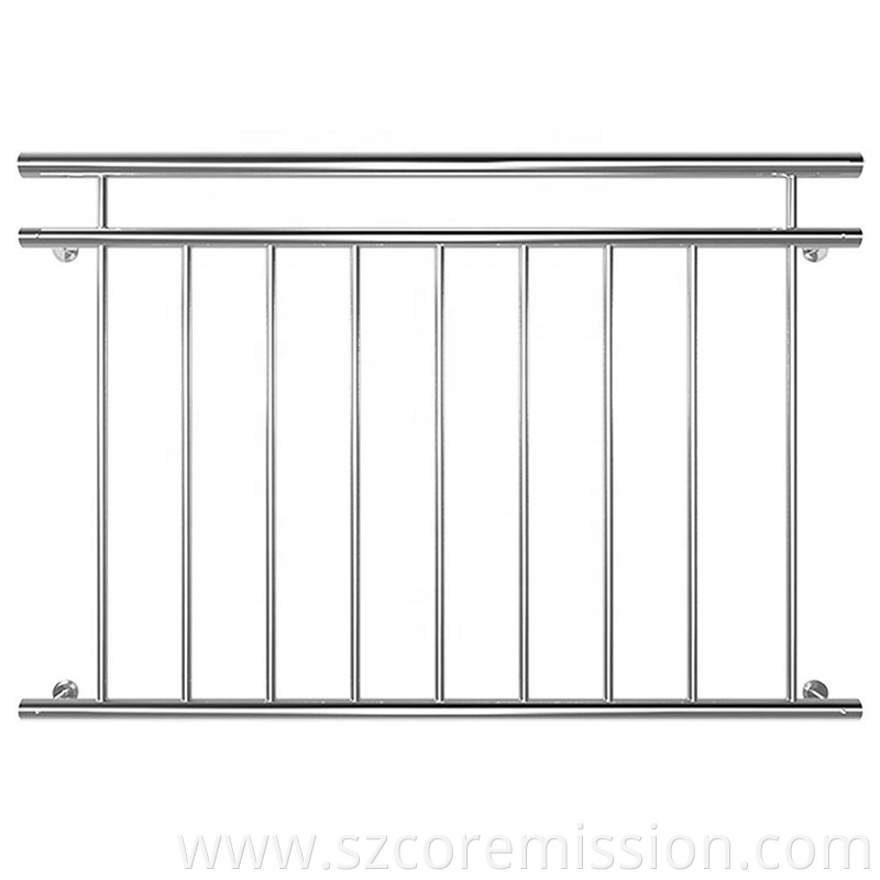 French Stainless Steel Railing Design Balcony Fence